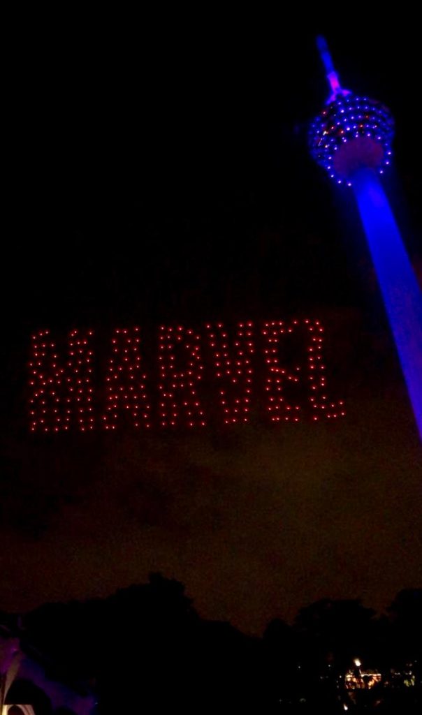 Marvel Studios Avengers Endgame Drone Show lights up Kuala Lumpur city ...