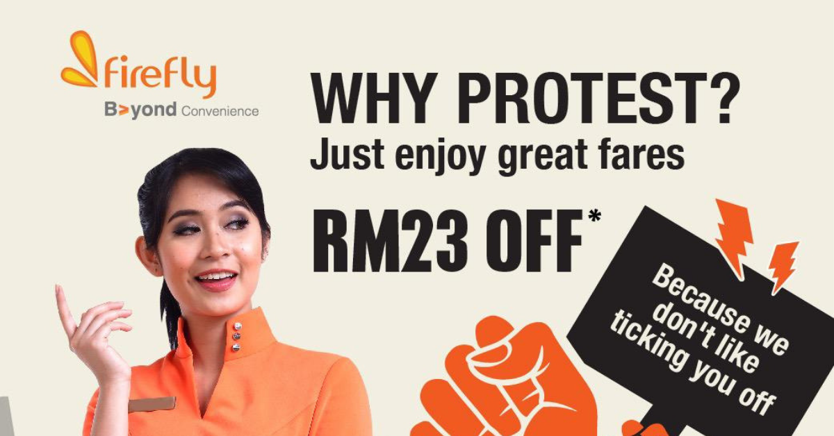 Firefly launches new "RM23 off" campaign