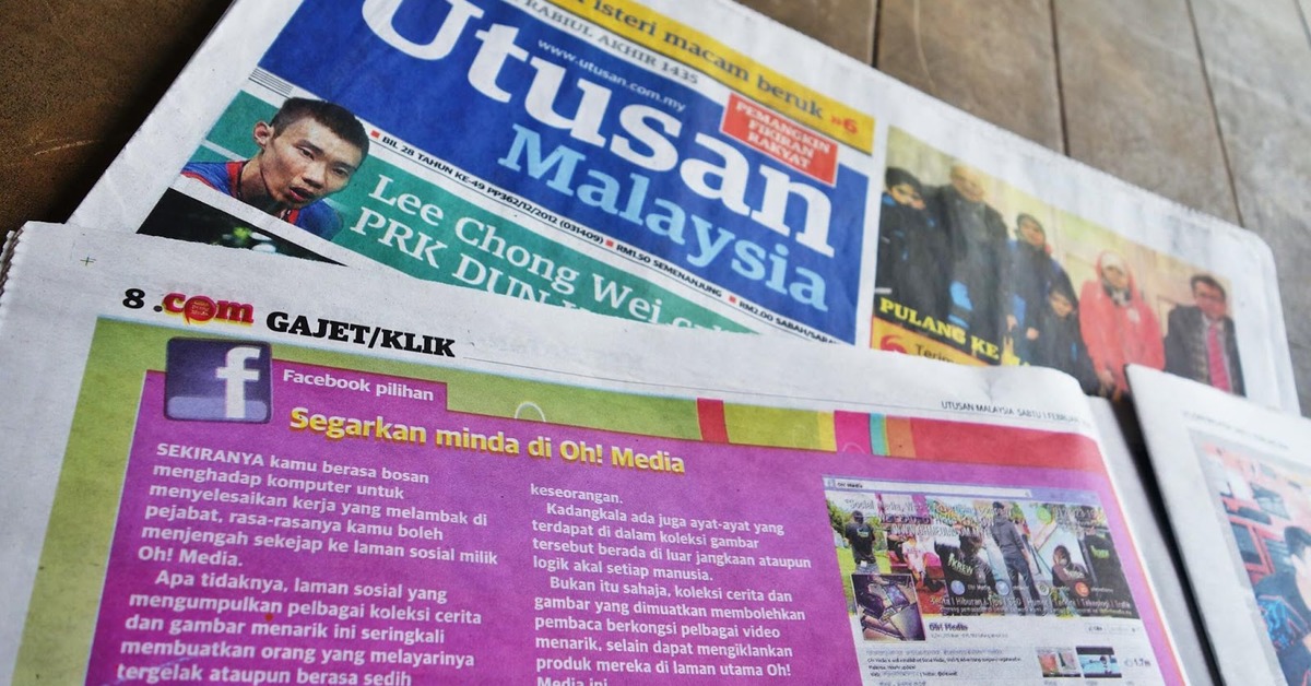 Utusan Malaysia gets RM1.6m cash injection from UMNO
