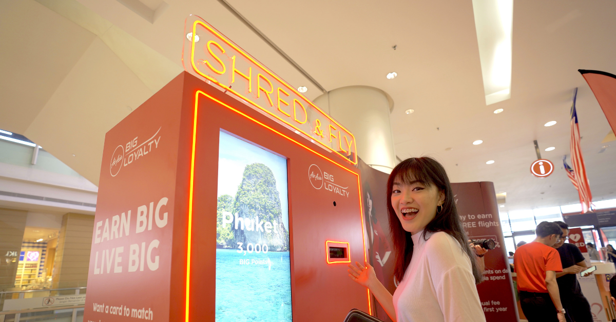 AirAsia credit cards launch "Shred & Fly" campaign