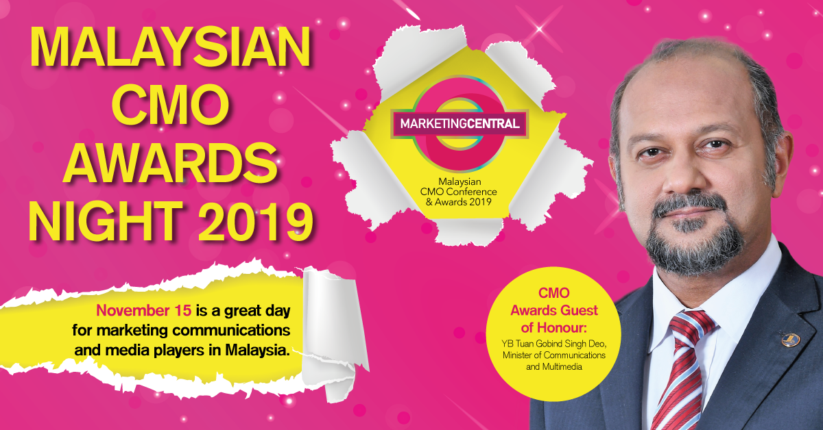 YB Gobind to once again grace the Malaysian CMO Awards 2019