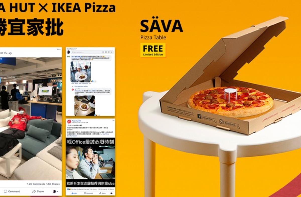 Pizza Hut and Ikea collaborate on pizza and flatpack products