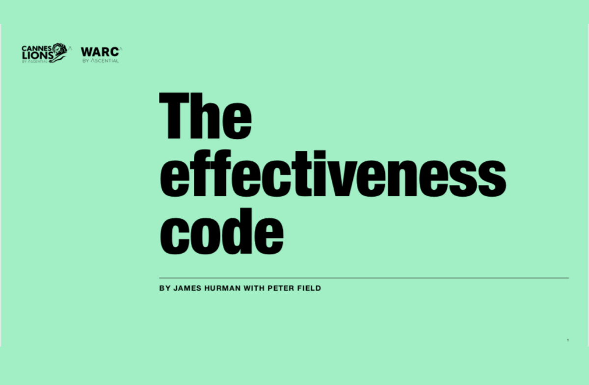 Creative Effectiveness toolkit by WARC and Cannes Lion available for all creative marketers