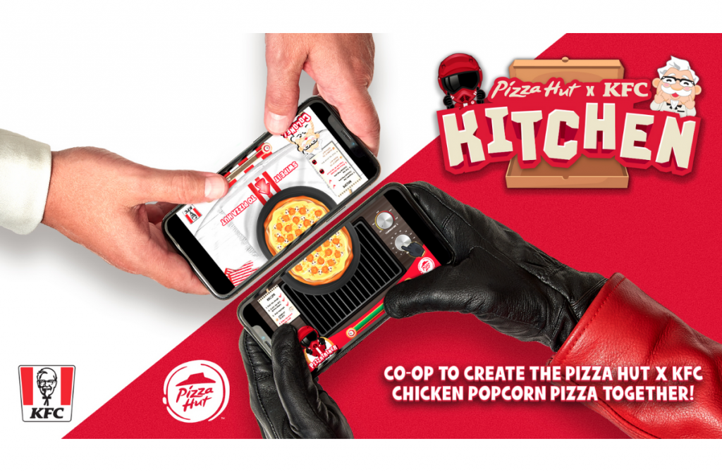 Pizza Hut and KFC's partnership celebrated with a mobile game