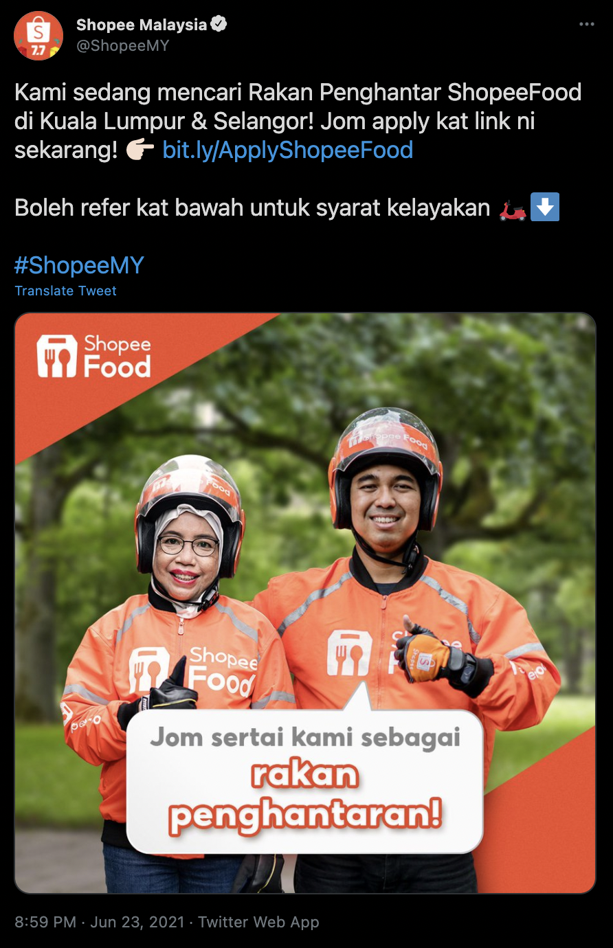 Shopee Prepares To Open Food Delivery Services In Malaysia – Kuala ...