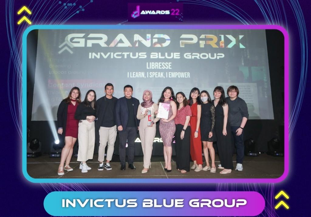 mda d awards invictus blue group grand prix 2022 marketing asia