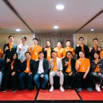 (Front row, seated; Andi Boediman, Media and Entertainment Investor from ideosource; Teng Chan Leong, CEO and Founder of Skribble; Arianto Bigman, CEO of IDEOWORKS; Raymond Buana, CEO of Omeoo Creative)