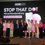 From Left to Right_ Sandeep Joseph (CEO of Asterisk), Janice Kiew (Head of Creative Services of Asterisk), Sharon & Percy (Breast Cancer Survivors), Wong Wee Kee (Marketing Manager, Ace Canning), Andy