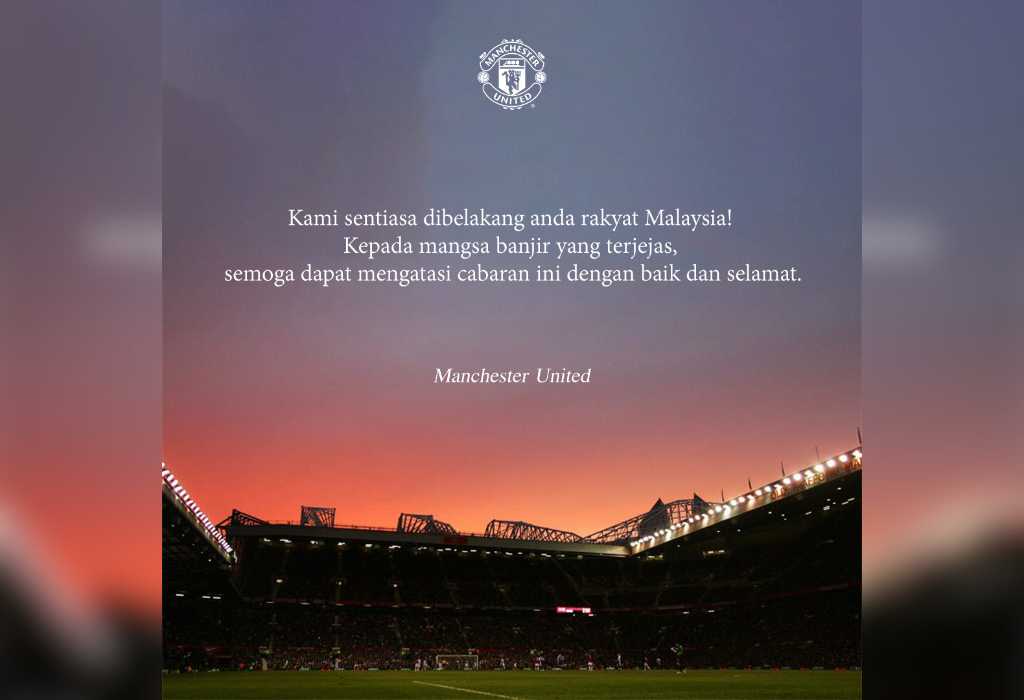 manchester united flood message