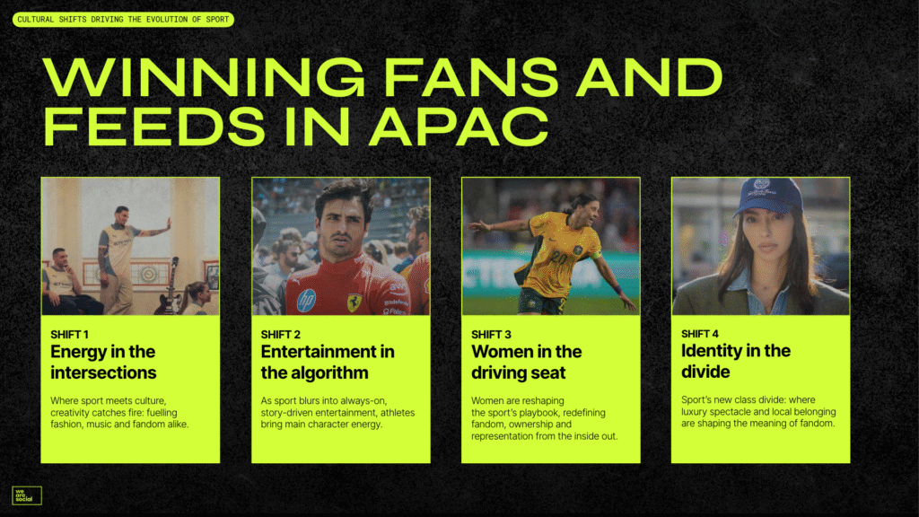 WE ARE SOCIAL WINNING FANS AND FEEDS IN APAC October 2025 trends | We Are Social Report Identifies Trends Fuelling The Evolution of Sports and Fandom Across APAC