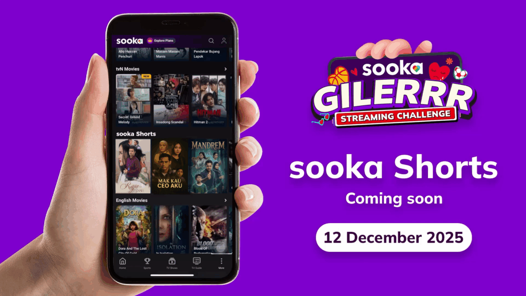 Eng Key Visual sooka Shorts | sooka Gilerrr Streaming Challenge Earns Malaysia Book of Records Title with Massive Turnout at Pavilion Bukit Jalil