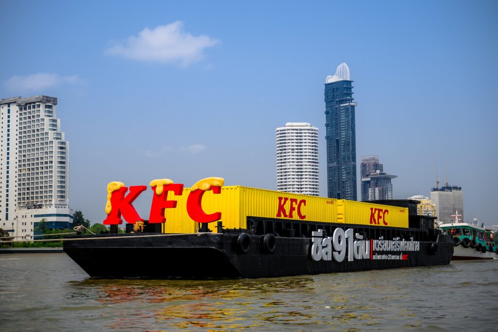 KFC Cheesy Lava 02 | KFC Thailand Turns the Chao Phraya into a River of Cheese