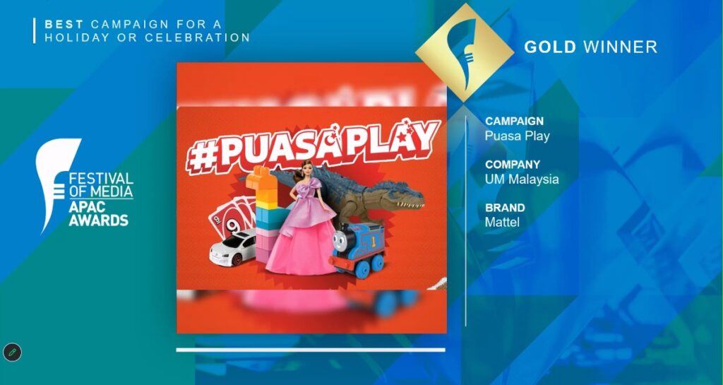 FOMA Gold Mattel Holiday or Celebration | Omnicom Media Malaysia: Only Malaysian Agency Group To Win At Festival Of Media APAC 2026!