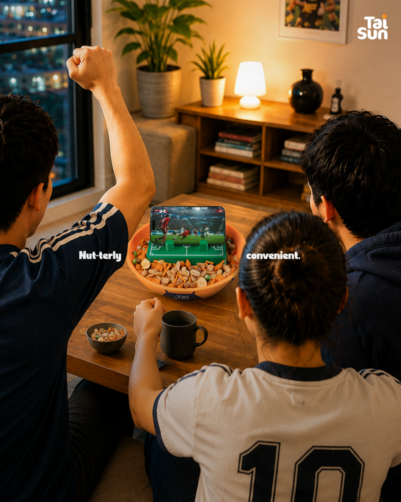 60-Year-Old Tai Sun Partners with Fishermen Integrated Singapore to Capture Modern Snacking Vibe via the "Tai Sun Nutty Footbowl" 3 image 1 | 60-Year-Old Tai Sun Partners with Fishermen Integrated Singapore to Capture Modern Snacking Vibe via the "Tai Sun Nutty Footbowl"