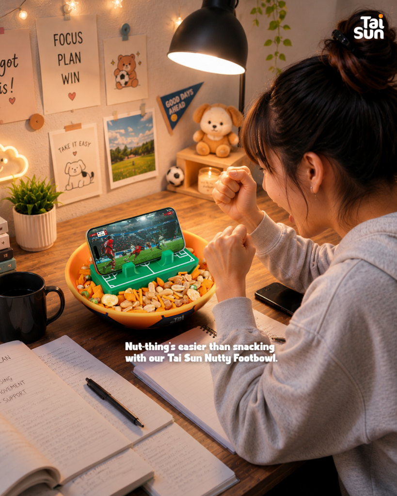 60-Year-Old Tai Sun Partners with Fishermen Integrated Singapore to Capture Modern Snacking Vibe via the "Tai Sun Nutty Footbowl" 4 image | 60-Year-Old Tai Sun Partners with Fishermen Integrated Singapore to Capture Modern Snacking Vibe via the "Tai Sun Nutty Footbowl"